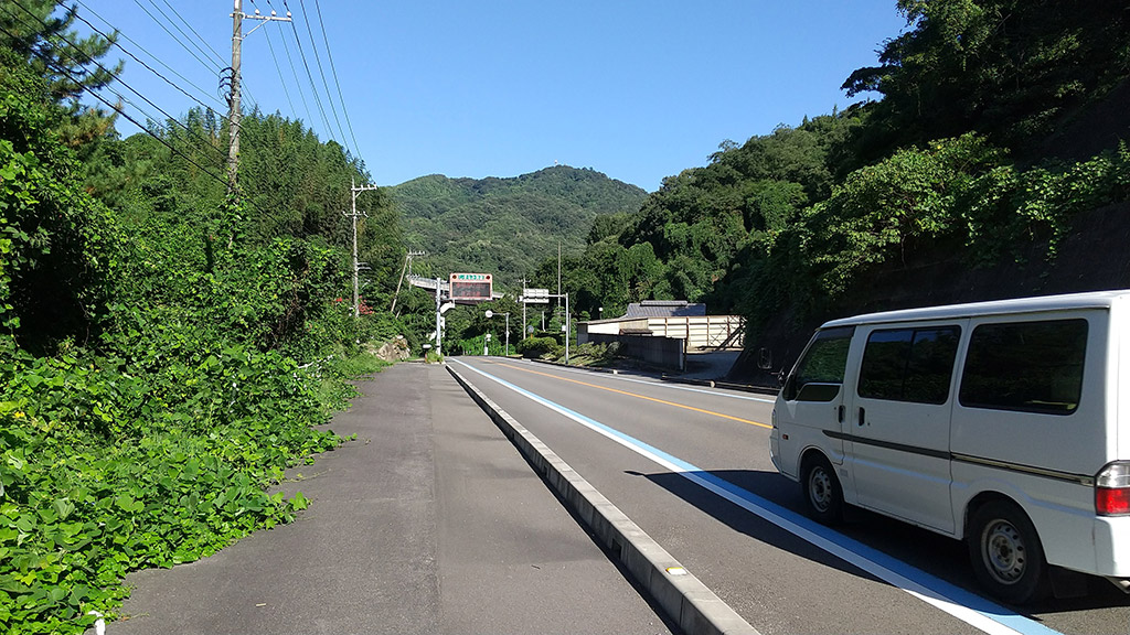 大島の山並み